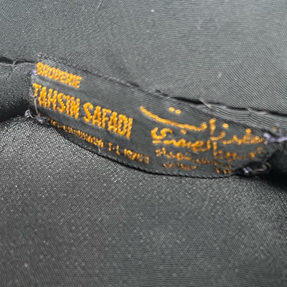 Vintage Tahsin Safadi Boutique Black Velvet Embroidered Flared Sleeve Jacket - Picture 13 of 16